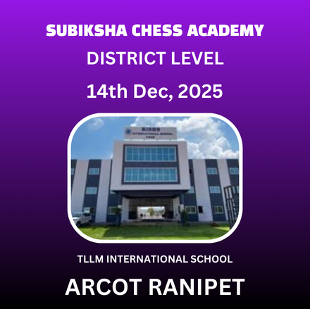 ⭐SUBIKSHA CHESS ACADEMY⭐2nd DISTRICT LEVEL CHILDREN'S CHESS TOURNAMENT 2025